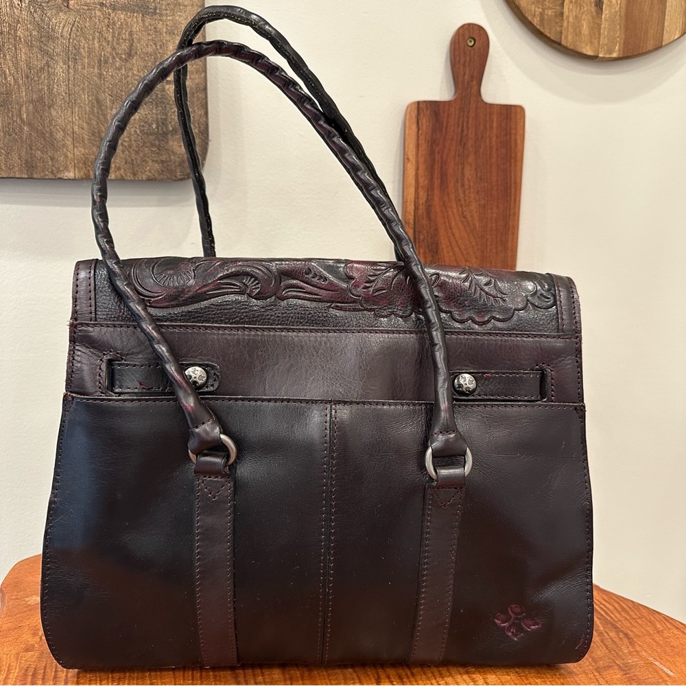 Patricia Nash Tooled Collection Vienna Satchel - Picture 2 of 10